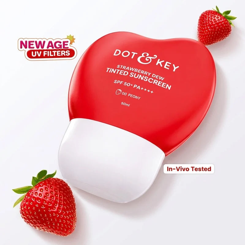 Dot & Key Strawberry Dew Tinted Sunscreen SPF 50+ PA++++ Peony 50ml