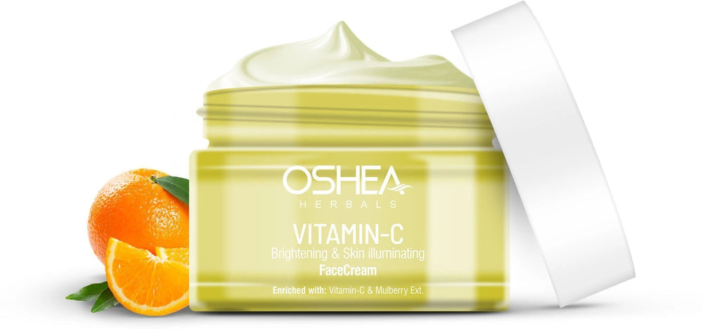 OSHEA VitaminC Brightening Face Cream for Skin Glow & Deep Hydration (50 g)