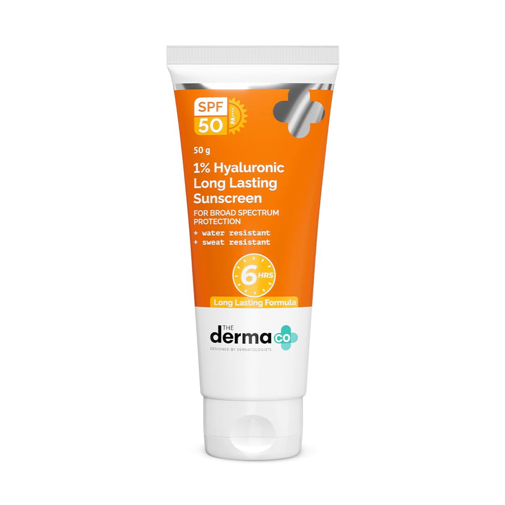 The Derma Co 1% Hyaluronic Long Lasting Sunscreen SPF 50 PA++++ – 50g