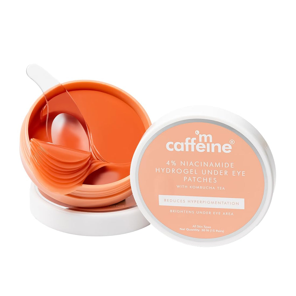 mCaffeine Cooling Under Eye Serum Patches with 4% Niacinamide & Kombucha – 15 Pairs