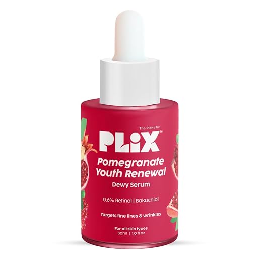 PLIX – The Plant Fix Pomegranate 0.6% Retinol & 0.2% Bakuchi Oil Face Serum – 30 ml