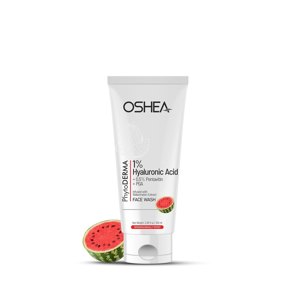 OSHEA Phytoderma Hyaluronic Acid + Pentavitin + PGA & Watermelon Face Wash – 100ml