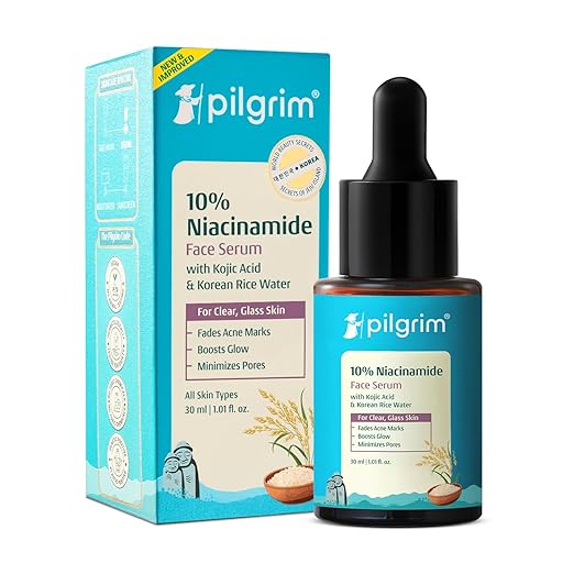 Pilgrim 10% Niacinamide Face Serum for Acne Marks & Glass Skin Glow - 30ml