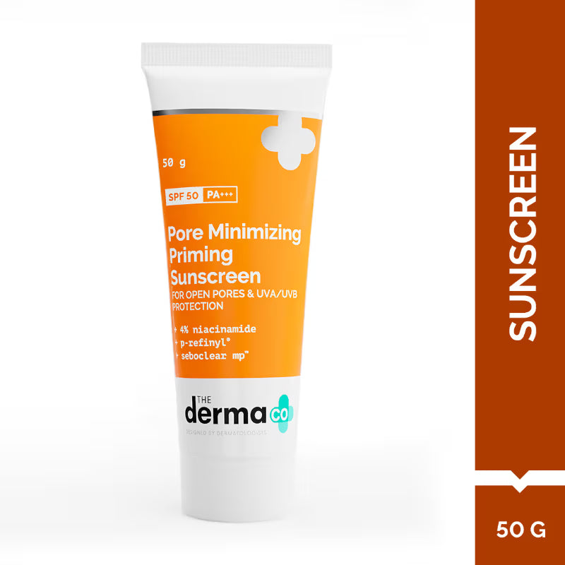 The Derma Co Pore Minimizing Priming Sunscreen SPF 50 PA+++ – 50g